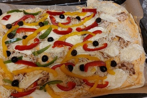 Cliquez pour zoomer ! Pizza poulet tandoori Thermomix par ours02