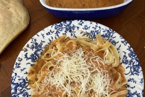 Cliquez pour zoomer ! Pâtes à la sauce au thon Thermomix par Zineb