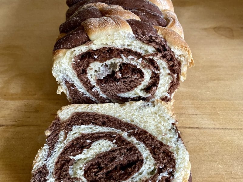 Cliquez pour zoomer ! Brioche marbrée Thermomix par Candyella✨