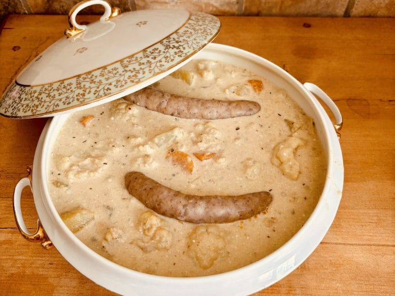 Cliquez pour zoomer ! Potée carottes, chou-rave et saucisses Thermomix par Candyella✨