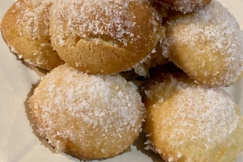 Cliquez pour zoomer ! Boules coco et confiture Thermomix par Candyella✨