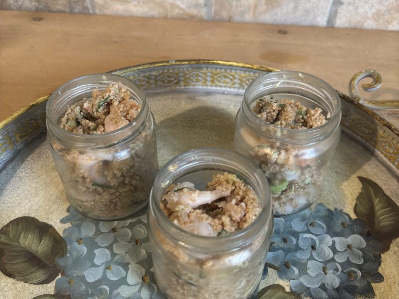 Cliquez pour zoomer ! Salade de perles aux crevettes, pamplemousse et avocat Thermomix par Candyella✨