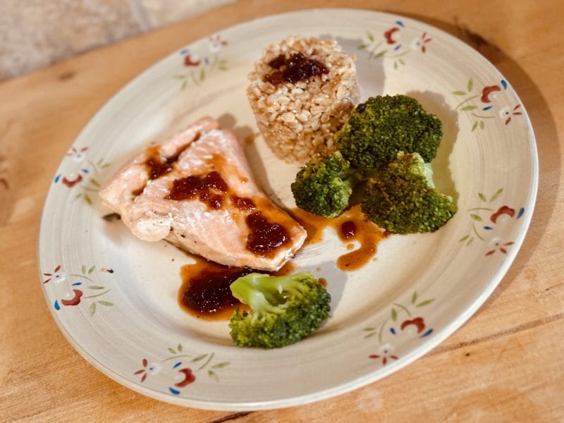 Cliquez pour zoomer ! Saumon laqué aux saveurs asiatiques Thermomix par Candyella✨