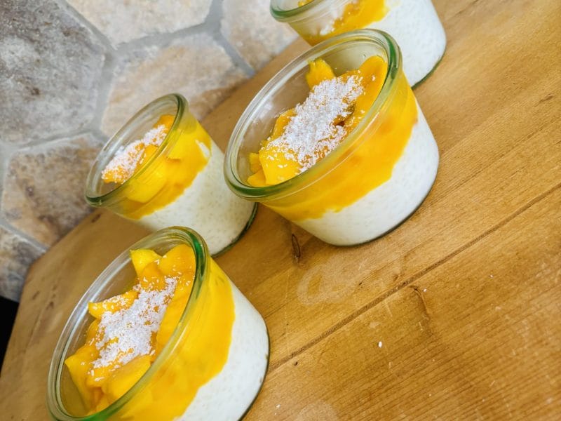 Cliquez pour zoomer ! Riz au lait de coco et mangue Thermomix par Candyella✨