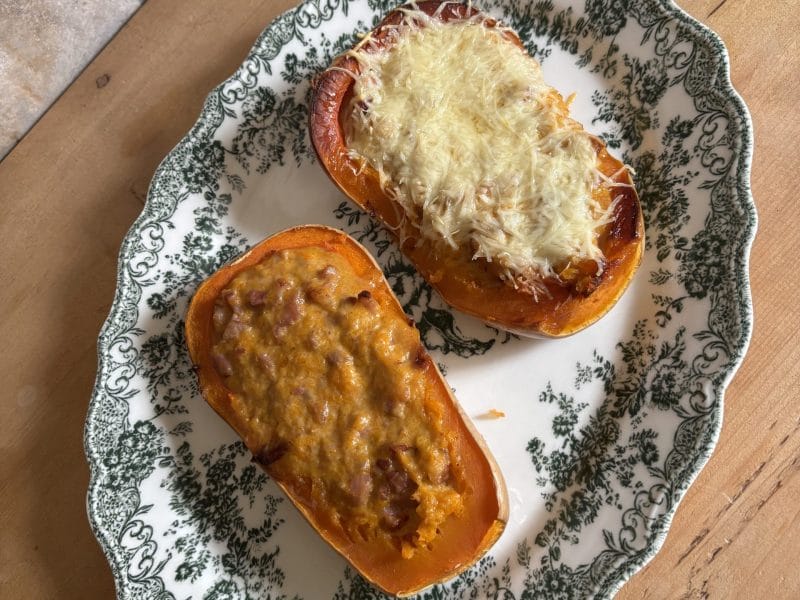 Cliquez pour zoomer ! Courge spaghetti à la crème et aux lardons Thermomix par Candyella✨