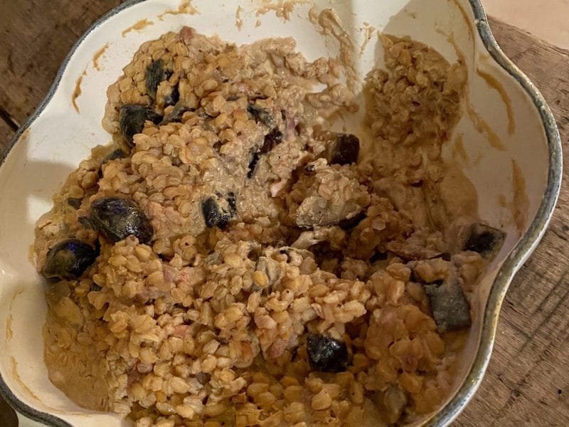 Cliquez pour zoomer ! One pot pasta aubergines, lardons et champignons Thermomix par Candyella✨