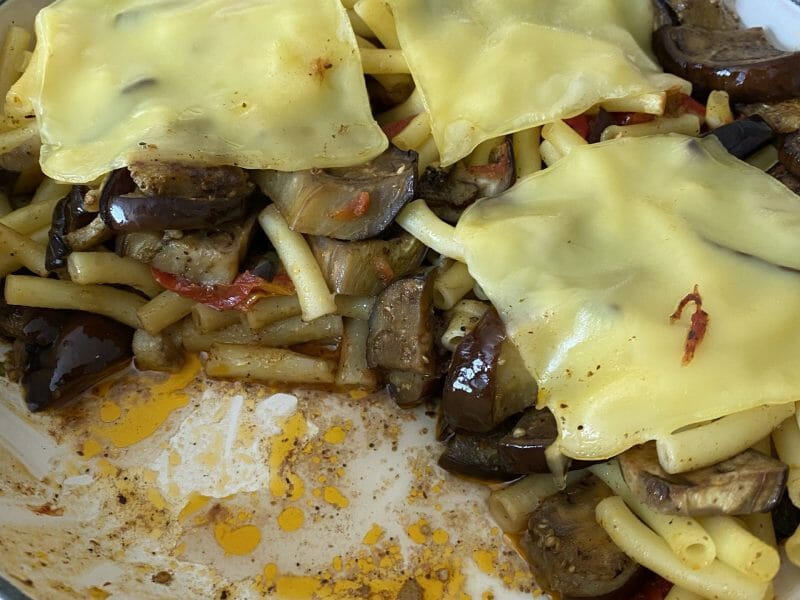 Cliquez pour zoomer ! Gratin de pâtes aux aubergines et tomates cerises Thermomix par Candyella✨