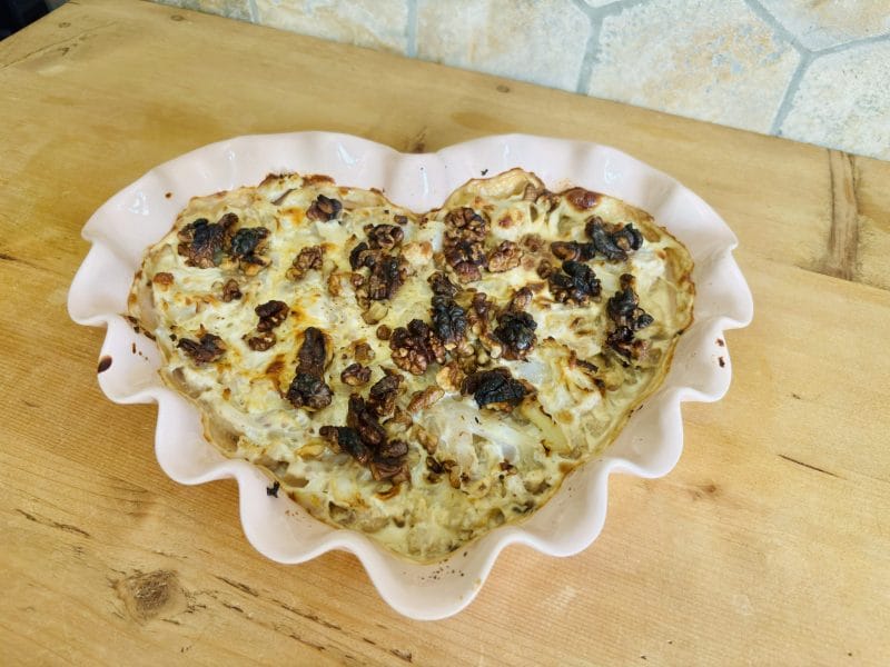 Cliquez pour zoomer ! Gratin de chou-fleur au gorgonzola et aux noix Thermomix par Candyella✨