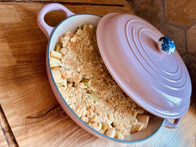 Cliquez pour zoomer ! Crumble pommes poires kiwis Thermomix par Candyella✨