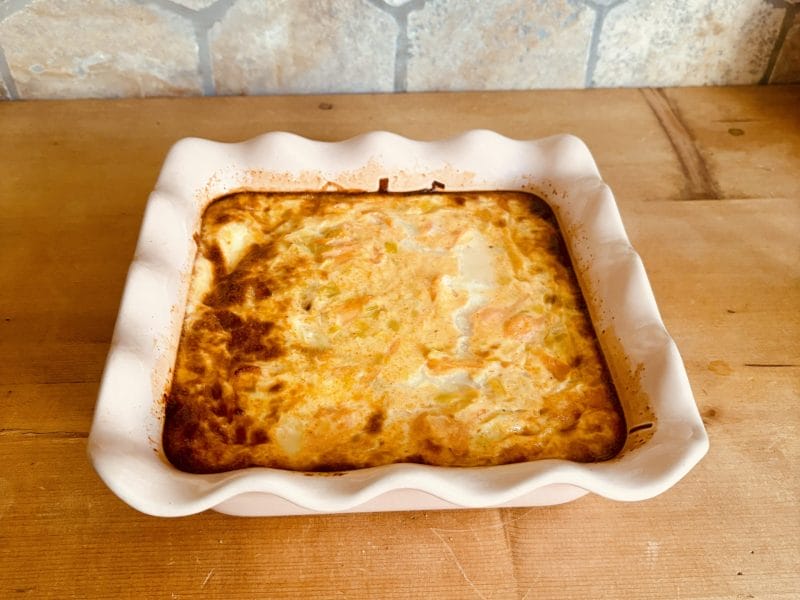 Cliquez pour zoomer ! Flan poireaux, saumon fumé et mozzarella Thermomix par Candyella✨