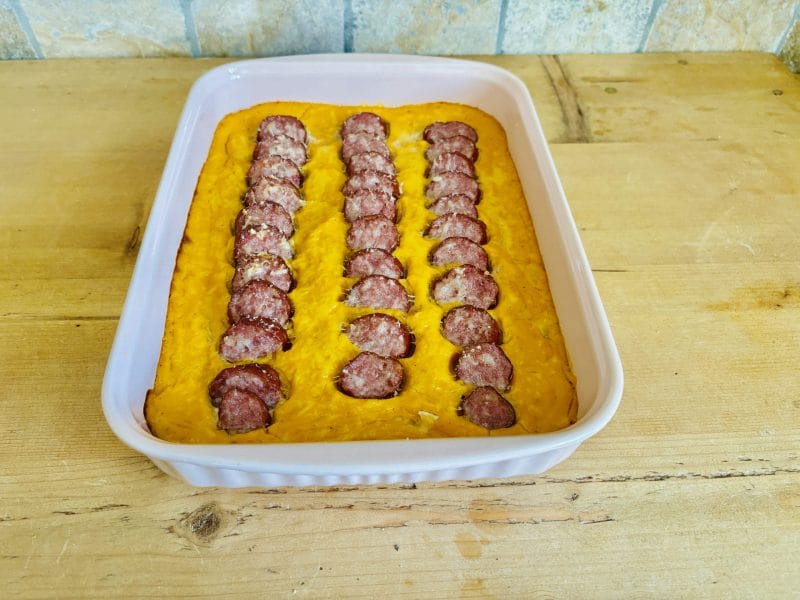 Cliquez pour zoomer ! Gratin de butternut à la saucisse de Montbéliard Thermomix par Candyella✨