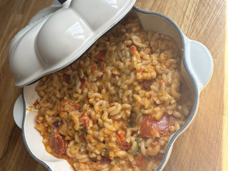 Cliquez pour zoomer ! Fusilli aux tomates et au chorizo Thermomix par Candyella✨