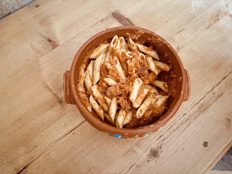 Cliquez pour zoomer ! Rigatoni façon bolognaise à la saucisse de Morteau Thermomix par Candyella✨