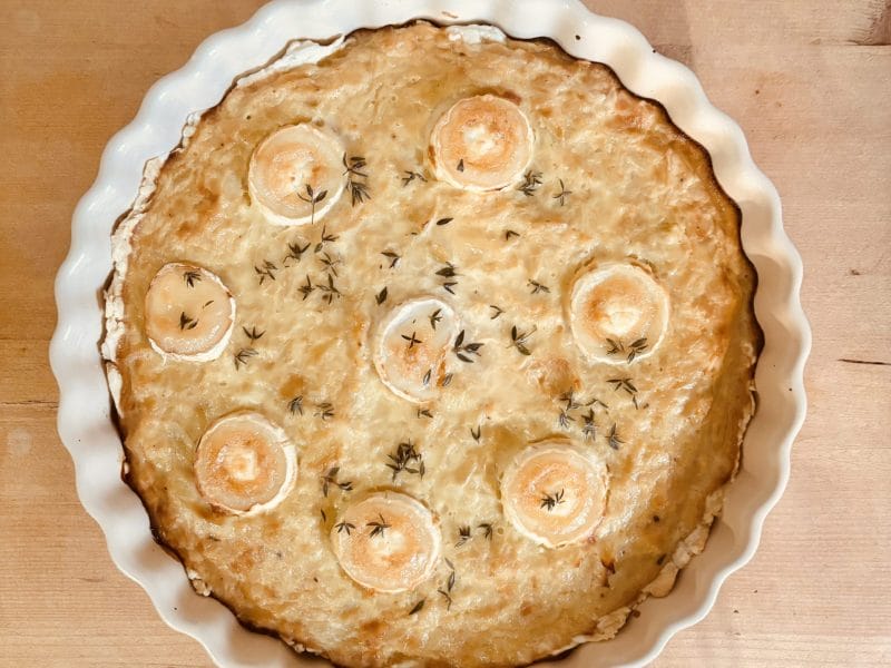 Cliquez pour zoomer ! Quiche oignons, chèvre et miel Thermomix par Candyella✨