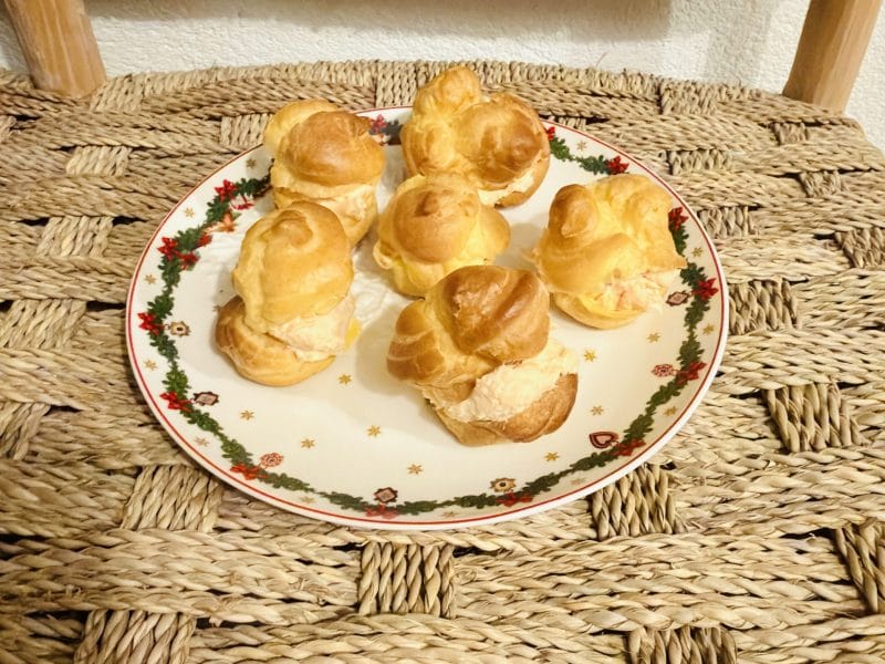 Cliquez pour zoomer ! Choux à la crème de saumon Thermomix par Candyella✨