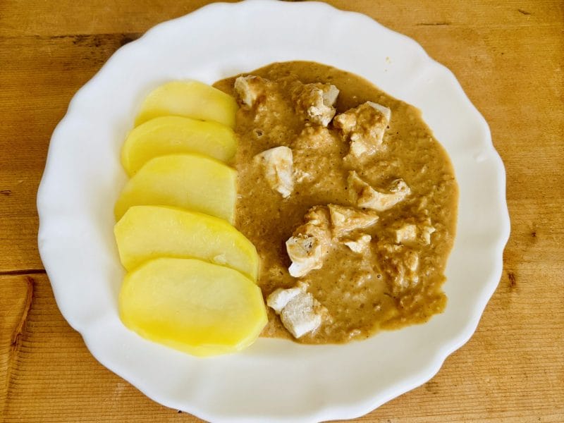Cliquez pour zoomer ! Filets de poulet, sauce moutarde et pommes de terre Thermomix par Candyella✨