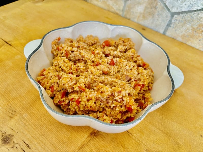 Cliquez pour zoomer ! Boulgour turc à la tomate Thermomix par Candyella✨