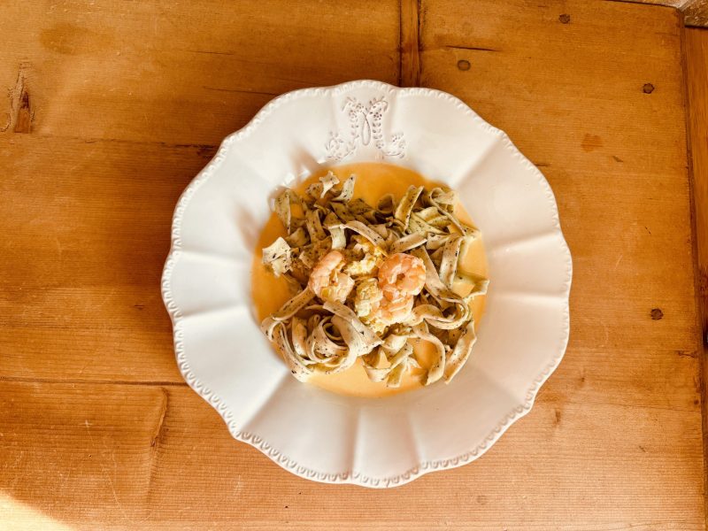 Cliquez pour zoomer ! Linguine aux poireaux et aux crevettes Thermomix par Candyella✨