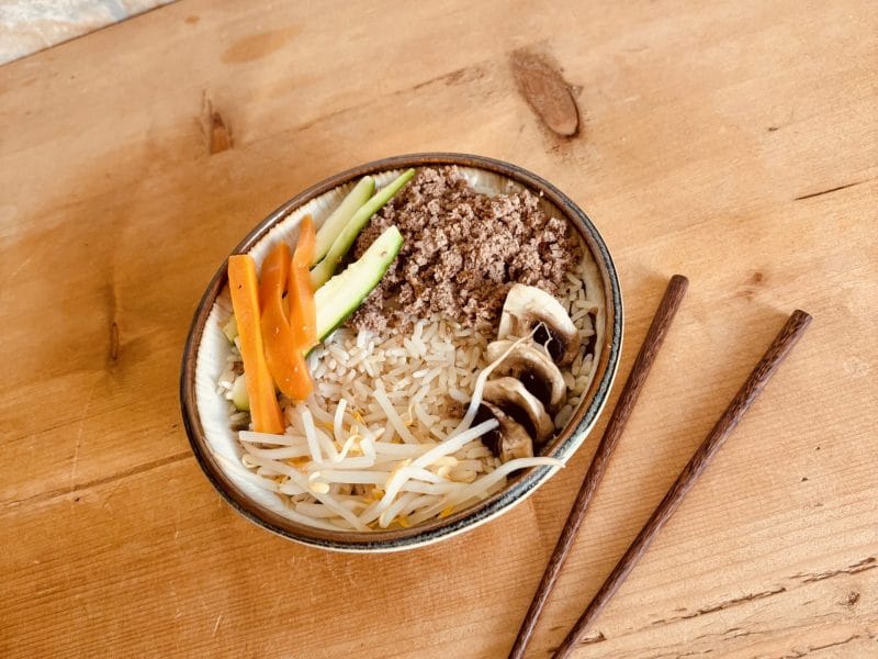 Cliquez pour zoomer ! Bibimbap coréen Thermomix par Candyella✨