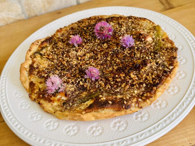 Cliquez pour zoomer ! Tarte flambée asperges et saumon Thermomix par Candyella✨