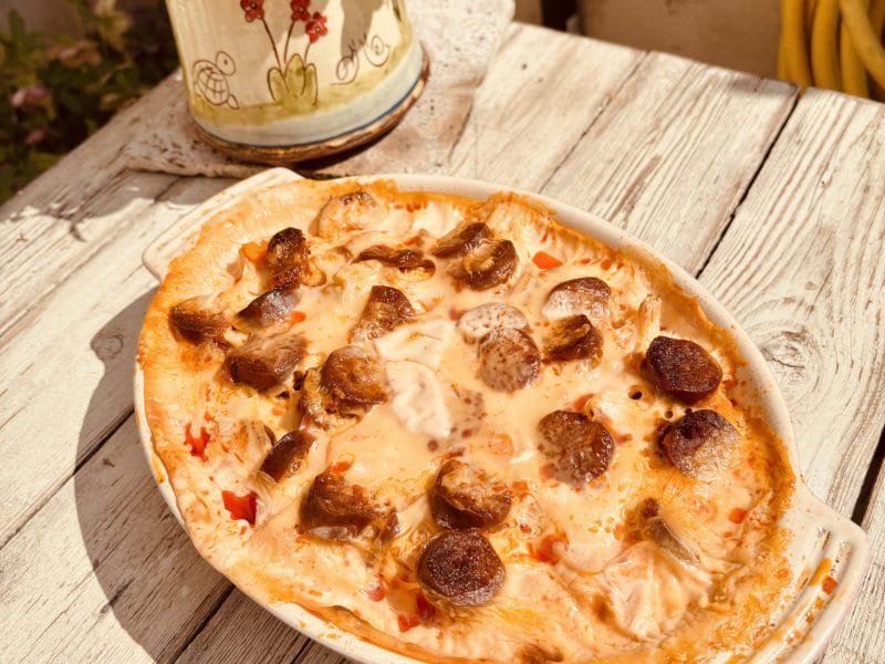 Cliquez pour zoomer ! Gratin de chou-fleur au chorizo Thermomix par Candyella✨