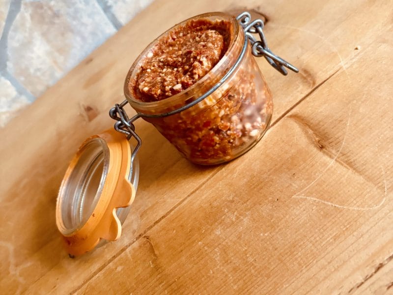 Cliquez pour zoomer ! Tartinade poivrons, noix de cajou et tomates séchées Thermomix par Candyella✨