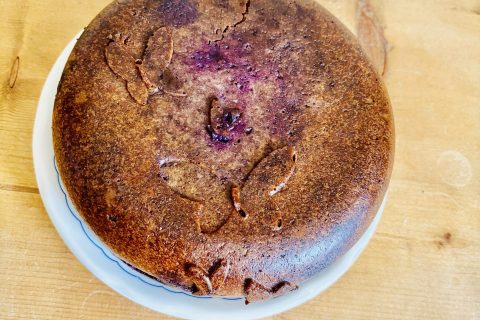 Cliquez pour zoomer ! Gâteau à la ricotta, amandes et framboises Thermomix par Candyella✨