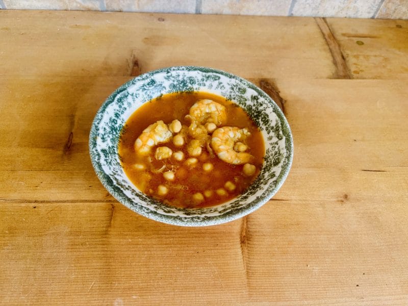 Cliquez pour zoomer ! Ragoût de pois chiches à la seiche et aux crevettes Thermomix par Candyella✨