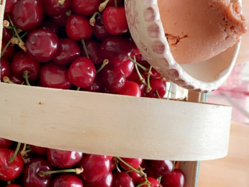 Cliquez pour zoomer ! Sorbet aux cerises Thermomix par Candyella✨