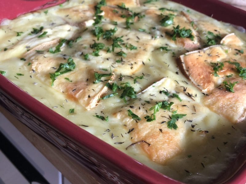 Cliquez pour zoomer ! Gratin de purée de pommes de terre aux épinards Thermomix par Nath51.64