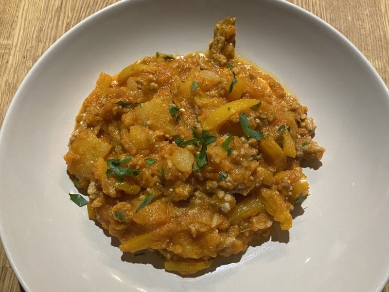 Cliquez pour zoomer ! Boeuf aux poivrons et pommes de terre Thermomix par Nico