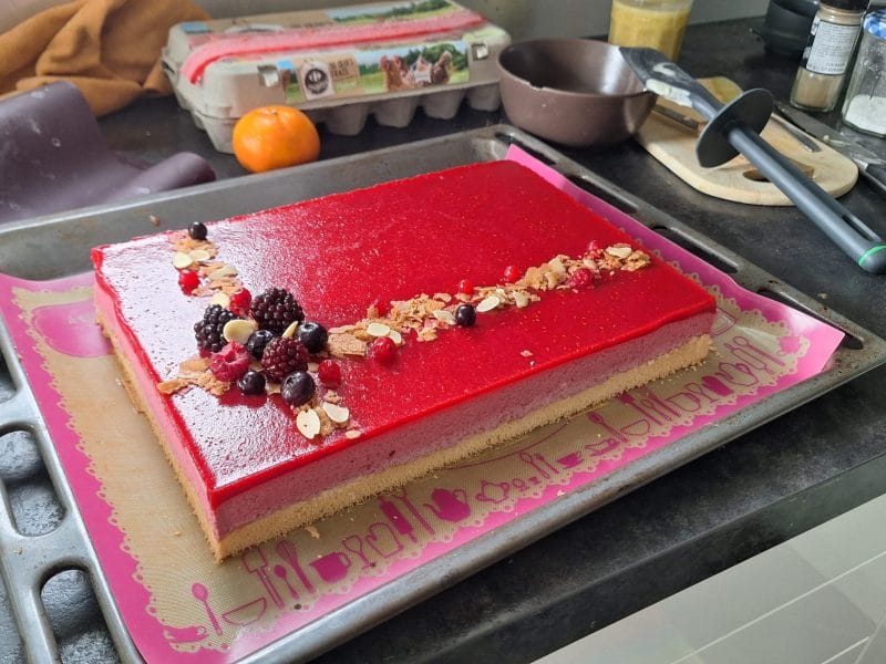 Cliquez pour zoomer ! Bavarois aux framboises Thermomix par loic_281