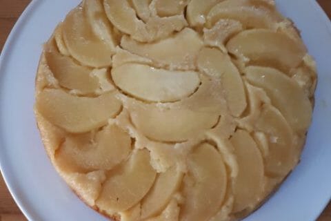 Cliquez pour zoomer ! Gâteau renversé aux pommes caramélisées au Thermomix