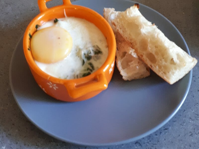 Cliquez pour zoomer ! Oeufs cocotte épinards et chorizo Thermomix par nathbailly