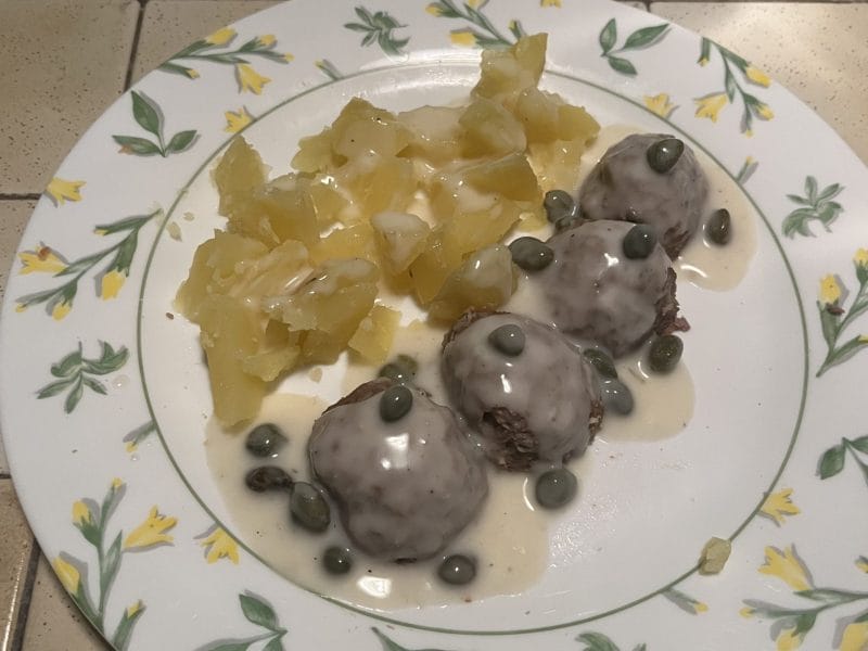 Cliquez pour zoomer ! Boulettes de viande sauce aux câpres Thermomix par seb231268