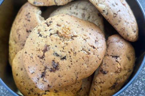 Cliquez pour zoomer ! Cookies au fromage blanc et chocolat noir Thermomix par fanyfanette