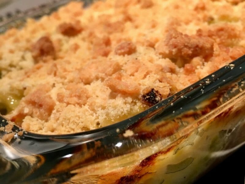 Cliquez pour zoomer ! Crumble de saumon et poireaux Thermomix par Poussinette31