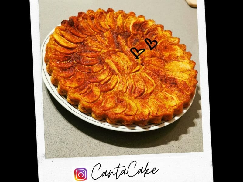 Cliquez pour zoomer ! Tarte aux pommes sans pâte Thermomix par CantaCake