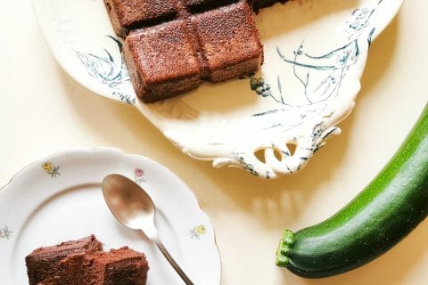 Cliquez pour zoomer ! Gâteau au chocolat et courgettes Thermomix par CantaCake