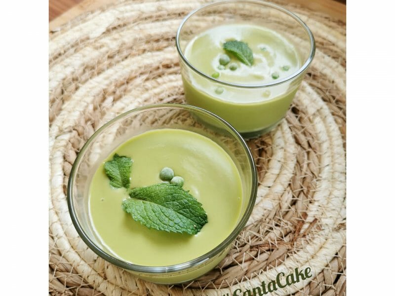 Cliquez pour zoomer ! Velouté glacé de petits pois à la menthe Thermomix par CantaCake