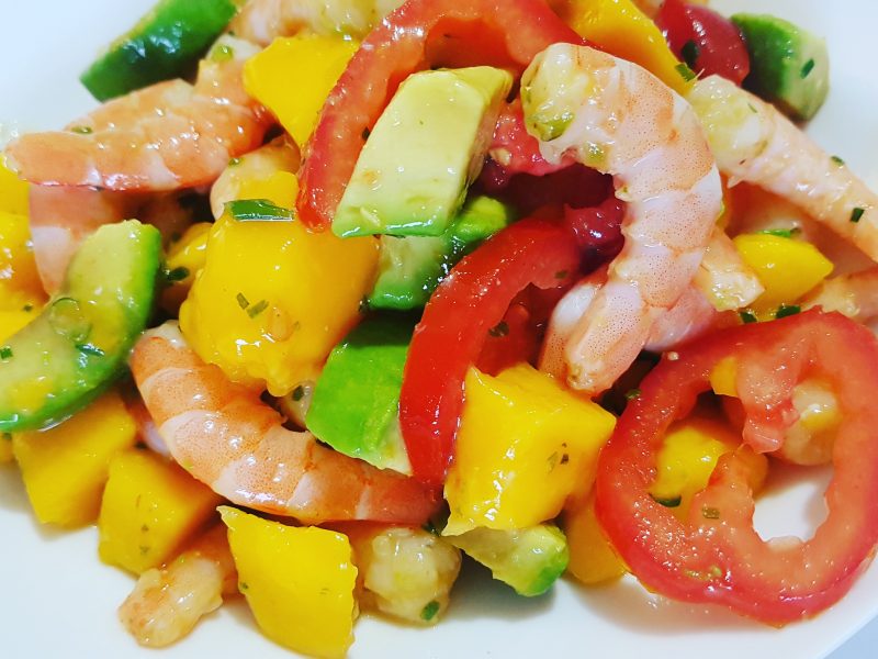 Cliquez pour zoomer ! Ceviche de crevettes, mangue, avocat Thermomix par Odreygov
