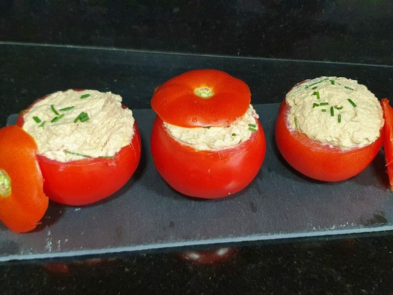 Cliquez pour zoomer ! Tomates farcies au thon Thermomix par lamiaa