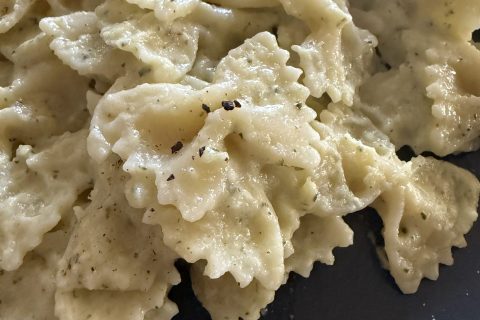 Cliquez pour zoomer ! Farfalle à la crème de courgettes Thermomix par kevin48