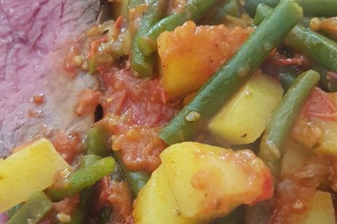 Cliquez pour zoomer ! Haricots verts à l’italienne au Thermomix