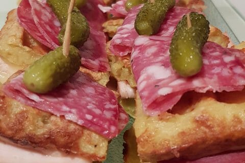 Cliquez pour zoomer ! Gaufres raclette au Thermomix