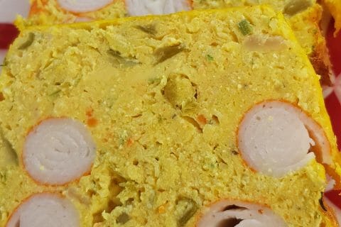 Cliquez pour zoomer ! Terrine de macédoine et surimi au Thermomix