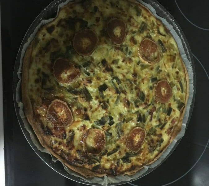 Cliquez pour zoomer ! Tarte aux poireaux Thermomix par clairexyz