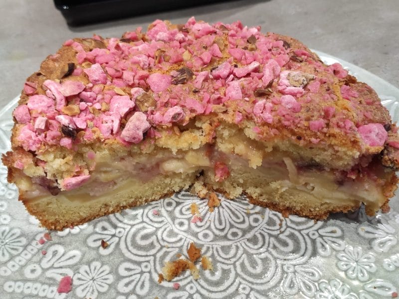 Cliquez pour zoomer ! Gateau lyonnais aux poires et pralines roses Thermomix par Nath42240