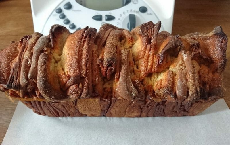 Cliquez pour zoomer ! Brioche à effeuiller à la cannelle Thermomix par Delph44250