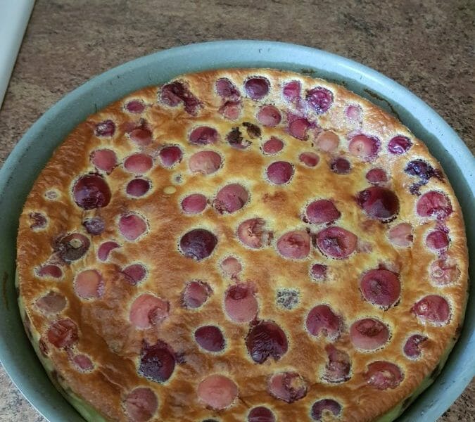 Cliquez pour zoomer ! Clafoutis aux cerises Thermomix par cemumu18